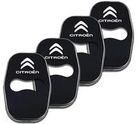 YIFANFENGSHUN 4 Piezas Cubierta Cerradura Puerta Coche para Citroen C3 Aircross 2 (II) I 2017-2025, Almohadillas Silenciosas Almohadilla A Prueba de Golpes Accesorios Decorativos,Black