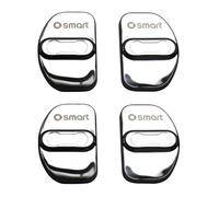 YIFANFENGSHUN 4 Piezas Cubierta Cerradura Puerta Coche para Smart EQ fortwo (C453) 2020, Almohadillas Silenciosas Almohadilla A Prueba de Golpes Accesorios Decorativos,Silver