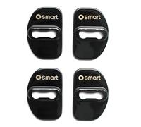 YIFANFENGSHUN 4 Piezas Cubierta Cerradura Puerta Coche para Smart ForFour 2 (II) W453 I 2014-2021, Almohadillas Silenciosas Almohadilla A Prueba de Golpes Accesorios Decorativos,Black