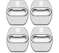 YIFANFENGSHUN 4 Piezas Cubierta Cerradura Puerta Coche para Suzuki Across 2020 2021 2022 2023 2024 2025, Almohadillas Silenciosas Almohadilla A Prueba de Golpes Accesorios Decorativos,Silver