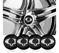 YIFANFENGSUN 4 Piezas Coche Rueda Tapacubos Pegatina para SsangYong Rexton 2 Tivolan Musso Tivoli Kyron 60mm, Rueda Centro Tapas Pegatinas Pegatinas para Tapa de Rueda Estilo Accesorios