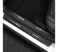 YIFANFENGSUN 4 Piezas Fibra de Carbon Protector Umbral Puerta para Citroen C4 III Hatchback 2020-,Coche Decoración Estribos Pegatina Antiarañazos Protección de Umbral de Pedal,B