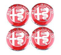 YIFANFENGSUN 4Pcs Tapas Centro Tapacubos para Alfa Romeo 147 2000-2011, Centrales Llantas Centro Cubierta Impermeable AntióXido Cubo Central Centro Accesorios de Coche,D