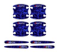YIFANFENGSUN 8 Piezas Adhesivo para Manija de Puerta de Fibra de Carbono para Citroen C1 C3 C4 Cactus C-Zero Berlingo Multispace, Pegatinas contra Arañazos para del Automóvil Accesorios para Coche,C