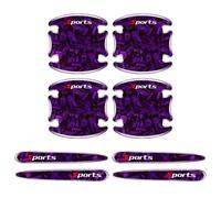 YIFANFENGSUN 8 Piezas Adhesivo para Manija de Puerta de Fibra de Carbono para Citroen C4 Cactus 2014-2020, Pegatinas contra Arañazos para del Automóvil Accesorios para Coche,E