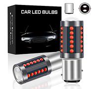 yifengshun 2 uds rojo 1157 BAY15D P21 / 5W bombillas LED 36SMD LED luz de señal de freno trasero bombilla impermeable