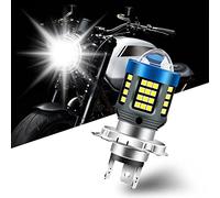yifengshun H4 Bombilla LED Para Faros De Moto HS1 HB2 9003 1200LM Xenón Blanco Super Brillante 6000K Para La Motocicleta LED Bombilla De Luz Alta Y Baja Plug And Play 12-80V 1Pcs