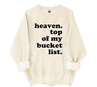 Yifinomi Heaven Top Of My Bucket List - Sudadera con capucha, Heaven Top Of My Bucket List Christian Faith Shirt, Khika, S