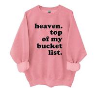 Yifinomi Heaven Top Of My Bucket List - Sudadera con capucha, Heaven Top Of My Bucket List Christian Faith Shirt, rosa, 3XL