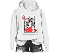 Yifinomi Sudadera y sudadera con capucha Queen Of Book Lover, camisa Queen Of Book, Blanco-1, L
