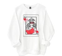 Yifinomi Sudadera y sudadera con capucha Queen Of Book Lover, camisa Queen Of Book, blanco, 3XL