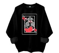 Yifinomi Sudadera y sudadera con capucha Queen Of Book Lover, camisa Queen Of Book, Negro, XXL