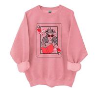 Yifinomi Sudadera y sudadera con capucha Queen Of Book Lover, camisa Queen Of Book, rosa, 3XL