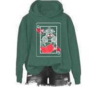 Yifinomi Sudadera y sudadera con capucha Queen Of Book Lover, camisa Queen Of Book, Verde, 1, S