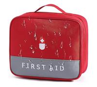 YIFLorine TANG Bolsas de Medicina de Viaje,Botiquín Viaje,Bolsa para Medicinas,Botiquín de Primeros Auxilios,Bolsas de Viaje Vacías Kit de Supervivencia para Acampar,Casa,Senderismo(Roja)