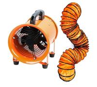 YIGECHENXIN 10M,Ventilador Extractor Portátil de 10 Pulgadas 250W con Manguera de Conducto de 5-10M, Ventilador Industrial de Escape para Ventilación y Extracción en Casa y en el Lugar de Trabajo