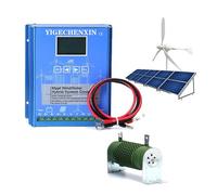 YIGECHENXIN 12v, Controlador Híbrido Inteligente Eólico-Solar 12V/24V/48V/220V 12000W Compatible con Paneles Solares y Pequeños Aerogeneradores, Adecuado para Proyectos de Energía Solar-Eólica DIY