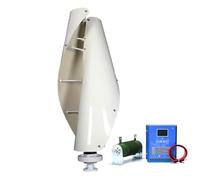 YIGECHENXIN 220v, Generadores de Turbina Eólica en Espiral, Kit de Generador Eólico de Energía Libre de 20000W 12V 24V 48V con Controlador MPPT para Generación de Energía Eólica y Solar