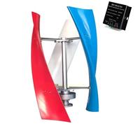 YIGECHENXIN 220v, Kit de Generador Eólico de 18000W DC 12V-220V con Generador de Molino de Viento de 3 Aspas, Turbina Eólica Vertical, Partes y Accesorios de Energía Solar y Eólica