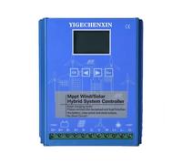 YIGECHENXIN 24v, Controlador de Carga híbrido eólico Solar MPPT de 16000W, Controlador híbrido automático 12V/24V/48V/220V con Resistencia de Carga de derivación y Pantalla LCD