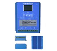 YIGECHENXIN 24v, Controlador de Carga MPPT Híbrido Eólico y Solar, 12V24V48V 15000W Controlador Automático con Carga de Descarga y Pantalla LCD Adecuado para Proyectos Solares-Eólicos DIY