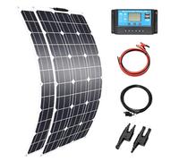 YIGECHENXIN 2PC Panel Solar Monocristalino Flexible 18V