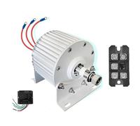 YIGECHENXIN 48v, Generador de Imán Permanente de Baja Velocidad sin Engranajes, 1000-3000W 220V 48V 24V 12V 500RPM Alternador de CA Trifásico para Turbina Eólica/De Agua (con Base)