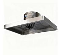YIGECHENXIN 7 Inches,Ventilador de Cocina de Acero Inoxidable montado en el Techo, Campana extractora de Pared de 7-10 Pulgadas, con Alto Volumen de Aire y bajo Nivel de Ruido