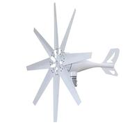 YIGECHENXIN 8000W Vertical 8 Palas Kit De Generador De Turbina Eólica AC 12/24/48V con Controlador Eólico MPPT Híbrido Eólico Solar para Casa, Granja Fuera De La Turbina Eólica De La Red,12v