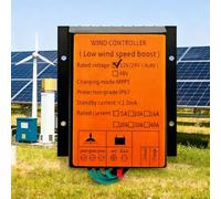 YIGECHENXIN Controlador de Generador Eólico de 12000W 12V 24V 48V Automático Modo de Carga MPPT Regulador de Turbina Eólica Impermeable IP67 Impulso a Baja Velocidad,Amarillo,12V