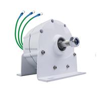 YIGECHENXIN Generador alternador de imán Permanente sin Engranajes de 400W, alternador trifásico de Alta eficiencia de 48V, 24V, 12V con Base, Adecuado para generación hidroeléctrica/eólica,12v