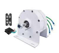 YIGECHENXIN Generador de Imán Permanente Sin Engranajes 12000w Alternador Trifásico 12V 24V 48V 220V para Turbina Eólica Turbina de Agua Generador Hidroeléctrico (con Base),48v