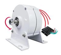 YIGECHENXIN Generador de Imán Permanente sin Engranajes 12V-220V con Base, Generador de Energía Libre de Baja RPM de 12000W y Salida AC de 3 Fases para Energía Hidráulica/Eólica,12v