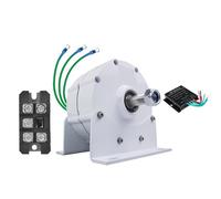 YIGECHENXIN Generador de Imán Permanente Trifásico de 5000W 450RPM, 50Hz DC/AC 12V 24V 48V para Turbina Eólica con Rectificador, para Conservación de Agua y Energía Eólica (con Base),48v