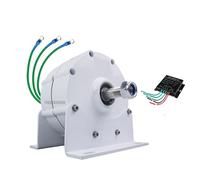 YIGECHENXIN Generador de imán sin Engranajes de 3 Fases de 1500w, Motor de accionamiento de Baja Velocidad 12V 24V 48V DC/AC con Controlador Adecuado para generadores eólicos/hidroeléctricos,48v
