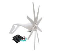 YIGECHENXIN Generador de turbina eólica 4000W 12V 24V 48V Salida CC para energía Fuera de la Red Turbina eólica doméstica de 8 aspas para Sistemas de energía renovable con Controlador MPPT,48v