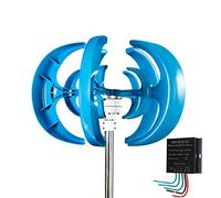 YIGECHENXIN Generador de Turbina Eólica Vertical Silenciosa de 12000W, 12V 24V 48V 220V, Turbina Eólica de 5 Aspas con Levantamiento Magnético con Controlador para Hogar o Camping,12v