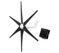 YIGECHENXIN Kit de generador de turbina eólica de 5000 W, turbina eólica Vertical de 48V 220V, generador de Viento Maglevs de 6 Hojas con Controlador, para Barcos, terrazas, hogar,24V