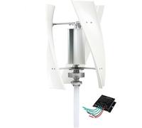 YIGECHENXIN Kit de Generador de Turbina Eólica Vertical de 5000W, Silencioso, 12V 24V 48V 220V, Generador de Turbina Eólica de Imán Permanente de CA Trifásico Adecuado para Granjas y Calles,12V
