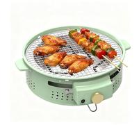 YIGECHENXIN Mini Parrilla eléctrica de carbón de 1500 W de Doble propósito Multifuncional para Picnic Camping Mesa de carbón 3 velocidades Ajustables, Experiencia Cultural de té