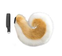 YIGZYCN 1/2 diademas de orejas de animales, disfraz de cola de animal, orejas de perro, diadema de piel sintética, cola de Halloween, cosplay, disfraces de fiesta