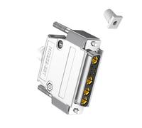 YIGZYCN 1 conector D-Sub mixto de 30 amperios 9W4 macho y hembra, 5+4D-SUB Pin mezclado, montaje seguro en PCB