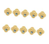 YIGZYCN 10 botones clásicos de aleación para camisa con detalles de grabados de la suerte para ropa, decoración del hogar, botones tradicionales de ropa