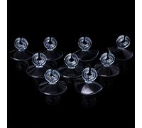 YIGZYCN 10 ventosas de plástico suave para acuario, con ventosas, decoración con clips para soporte de tubo para alambre transparente para tubos