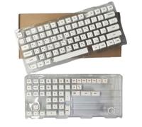 YIGZYCN 120 teclas XDA sublimaciones minimalistas blancas para teclados mecánicos ruso, coreano, inglés, japonés, inglés, japonés, ruso, coreano