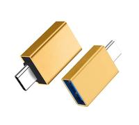 YIGZYCN 2 adaptadores USB C a USB tipo C macho a USB 3.0 hembra, convertidores para dispositivos electrónicos, fácil de usar, carga y datos