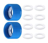 YIGZYCN 2 kits de acoplamiento de filtro de agua, adaptador de purificación, acoplamientos de limpieza de filtración con juntas, fácil de usar, adaptador de filtro de conexión rápida