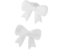 YIGZYCN 2 piezas de silicona antideslizante Bowknot auriculares accesorios seguro correr gimnasio actividades cómodo uso decoración regalo lazo de silicona