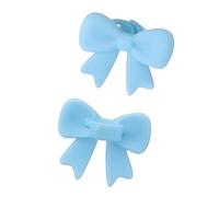 YIGZYCN 2 piezas de silicona antideslizante Bowknot auriculares accesorios seguro correr gimnasio actividades cómodo uso decoración regalo lazo de silicona