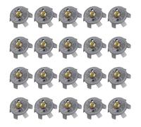 YIGZYCN 20 piezas de clavos de golf antideslizantes de repuesto para zapatos tipo tornillo, accesorios de clavos antideslizantes duraderos, pasadores de giro rápido